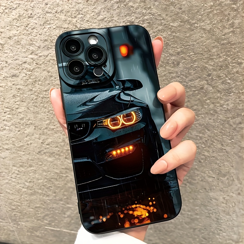 Phone Case – 1pc New Rain Running Car Creative Hot Selling Phone Case, Suitable for Iphone 17 Air/17/16E/7/8/Xr/Xs/X/11/12/13/14/15/16/Pro/Pro Max/Plus, Anti-Fall Shockproof Full Protection Phone Case/Printed Phone Case/Uv Phone Case/New Phone Case
